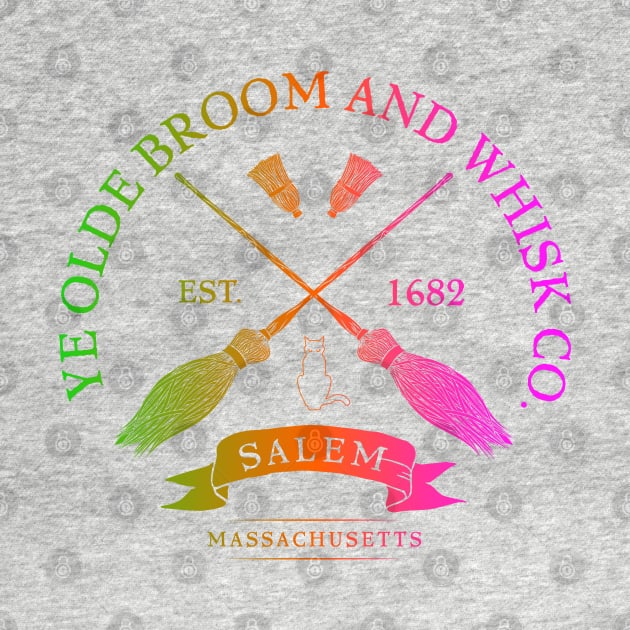 Ye Olde Broom Co - Salem Mass. Est. 1682 Halloween product by Vector Deluxe